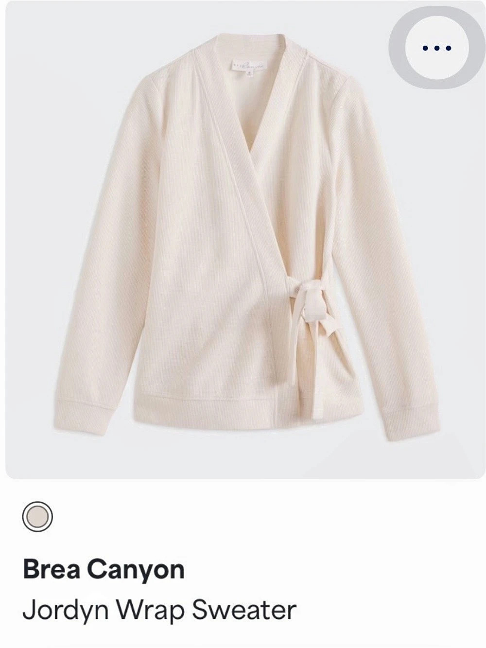 Brea Canyon Jordyn Wrap V-Neck Sweater in White Size XL NWOT Stitch Fix